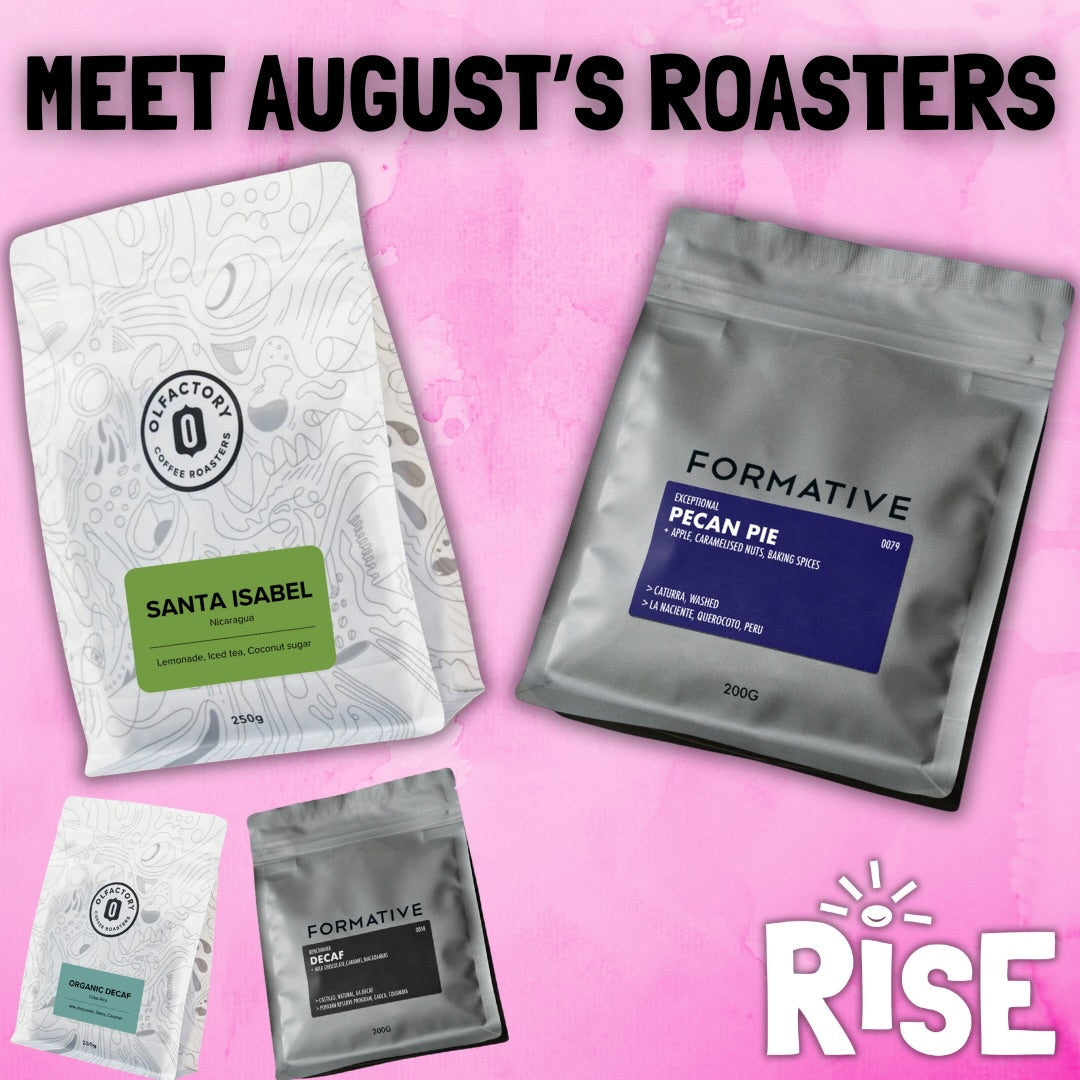 August RISE coffee box