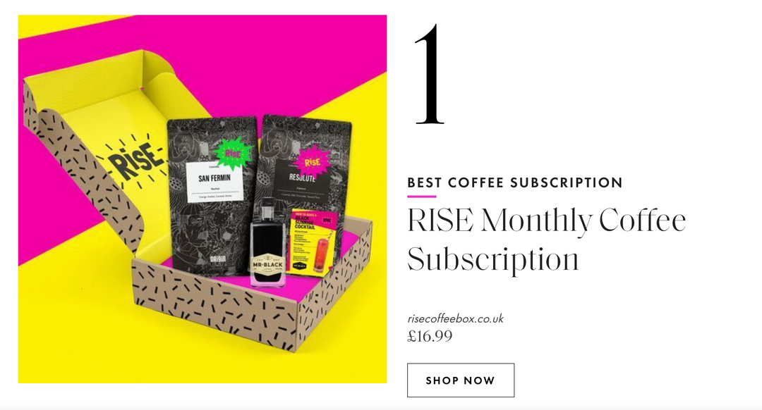 We've been voted #1 coffee subscription in the uk (and we didn't bribe them)