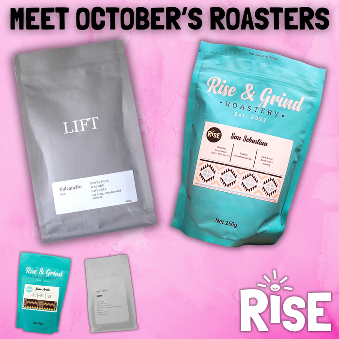 October RISE coffee box