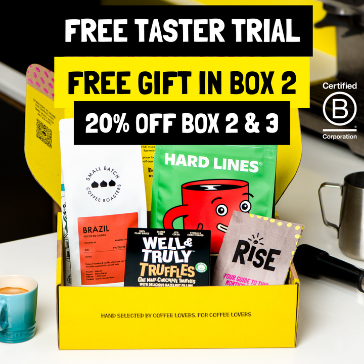 Trial of RISE coffee box