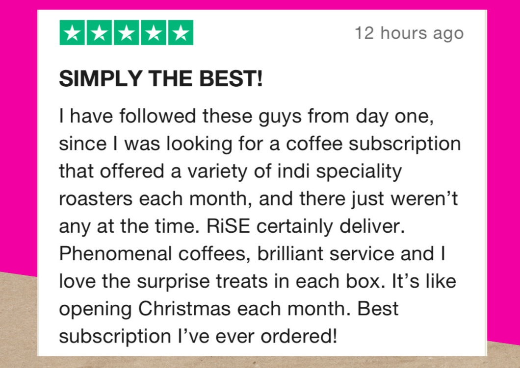 RiSE Coffee Box - With Free Gift