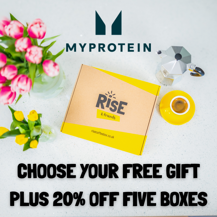 RISE Coffee Box - MyProtein Exclusive (Free Gift In First Box)