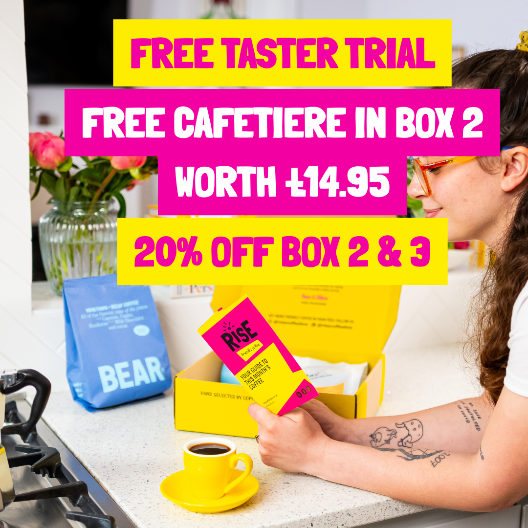 Trial of RISE coffee box